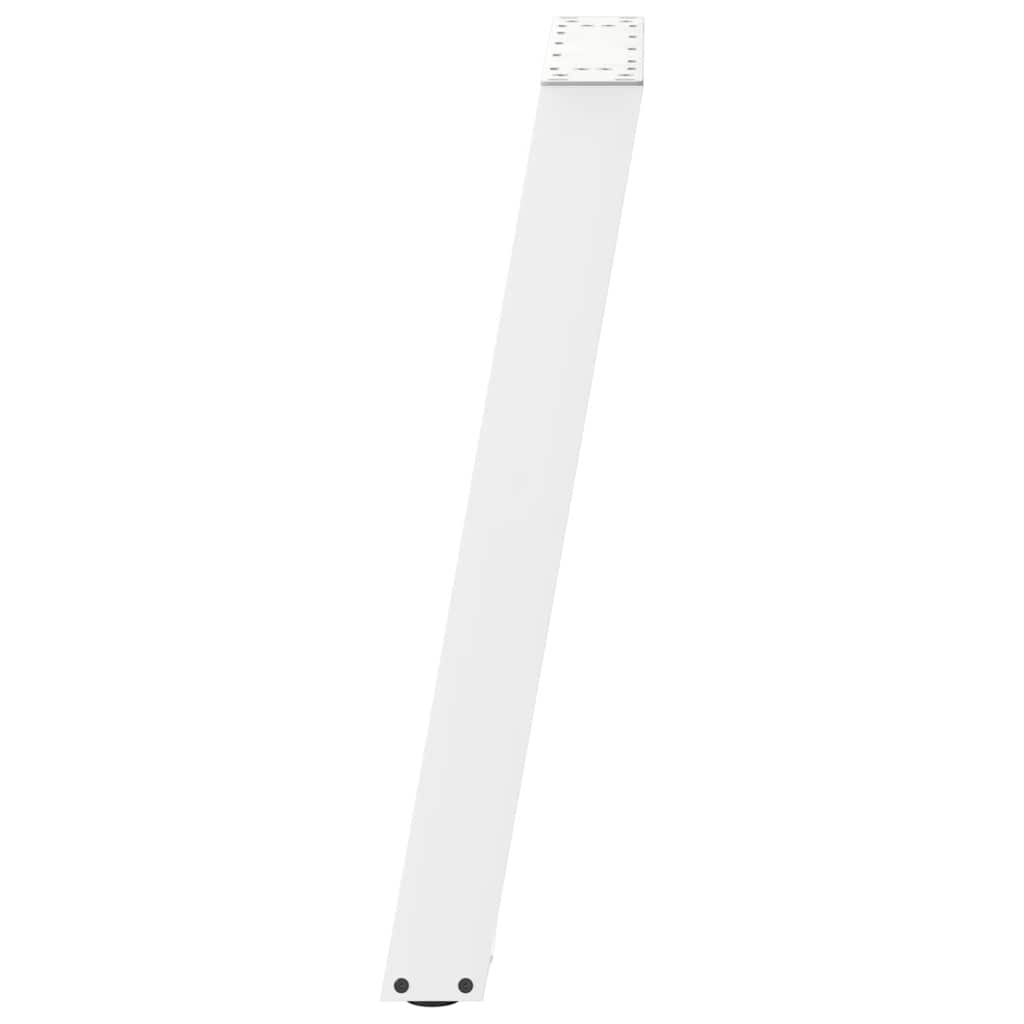 Pieds de table à manger en U, 2 pièces, blanc, 50 x (72-73) cm, acier - XIOS