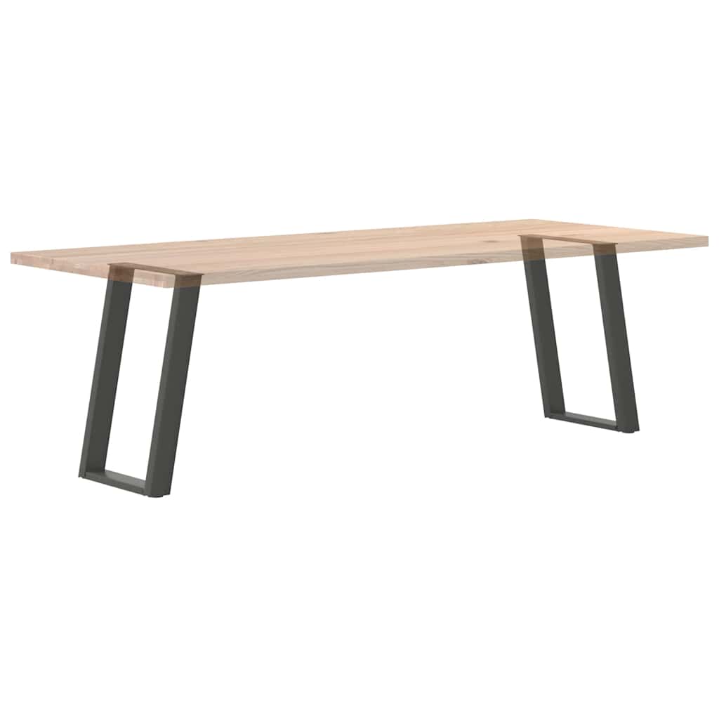 Pieds de table à manger en U 2 pièces Anthracite 60 x (72-73) cm Acier - XIOS