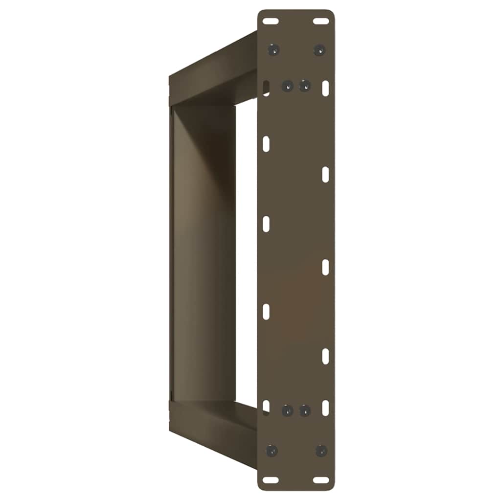 Pieds de table à manger en forme de U, 2 pièces, acier naturel, 60 x (72-73) cm - XIOS