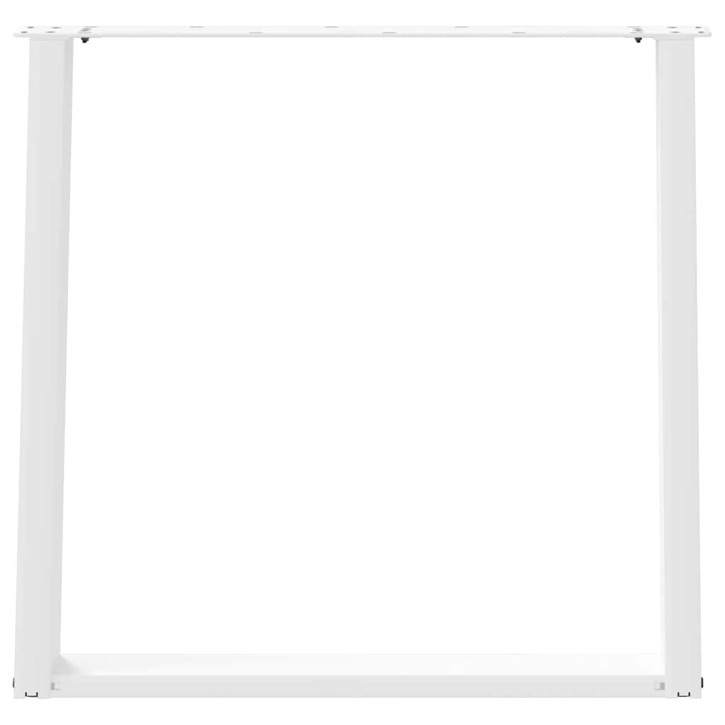 Pieds de table à manger en U 2 pièces Blanc 70 x (72-73) cm Acier - XIOS