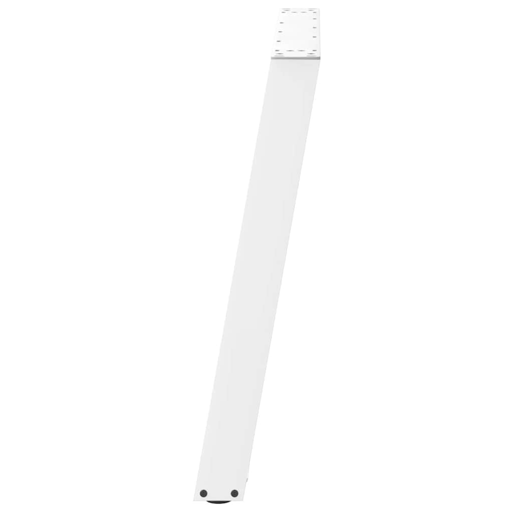 Pieds de table à manger en U 2 pièces Blanc 70 x (72-73) cm Acier - XIOS