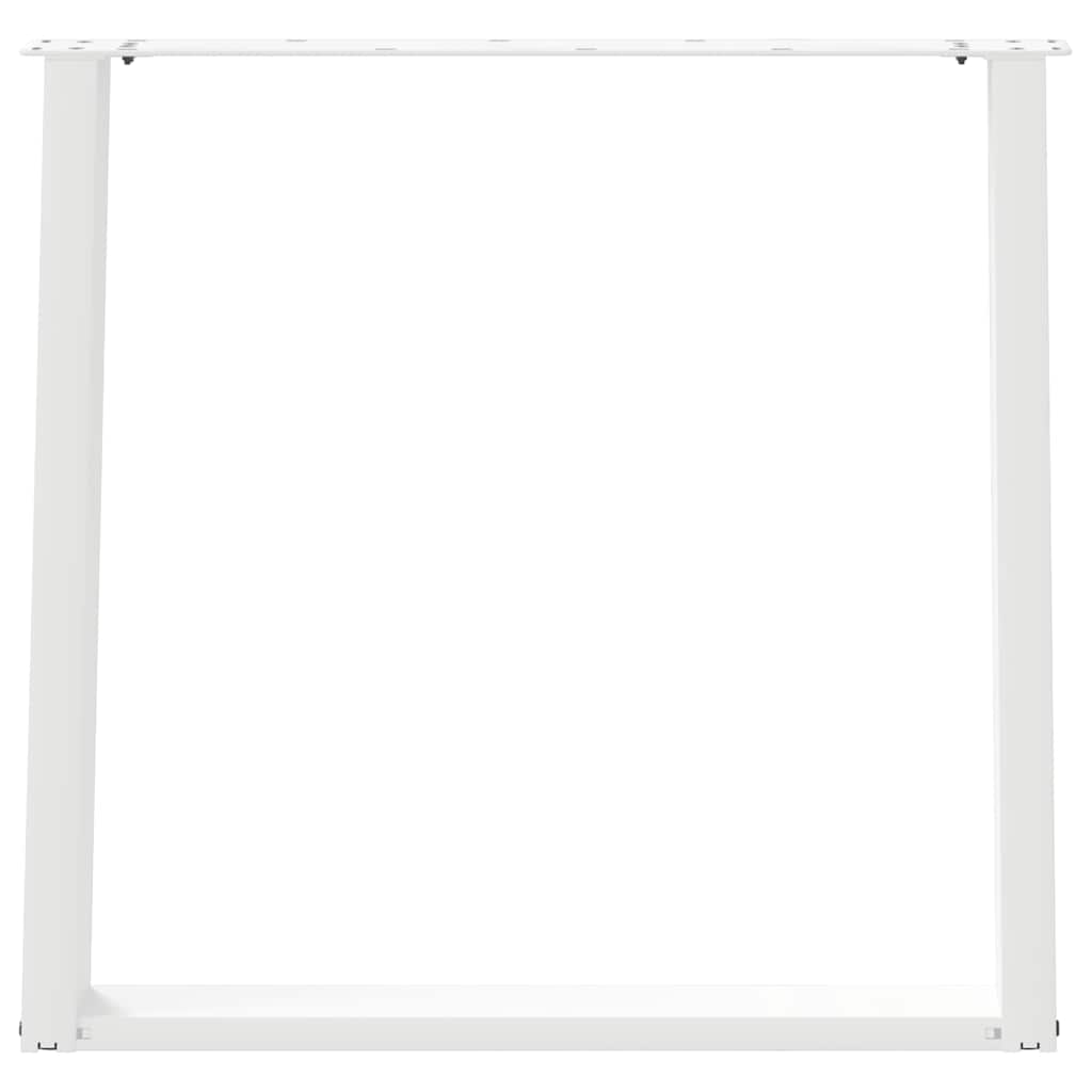 Pieds de table à manger en U 2 pièces Blanc 80 x (72-73) cm Acier - XIOS