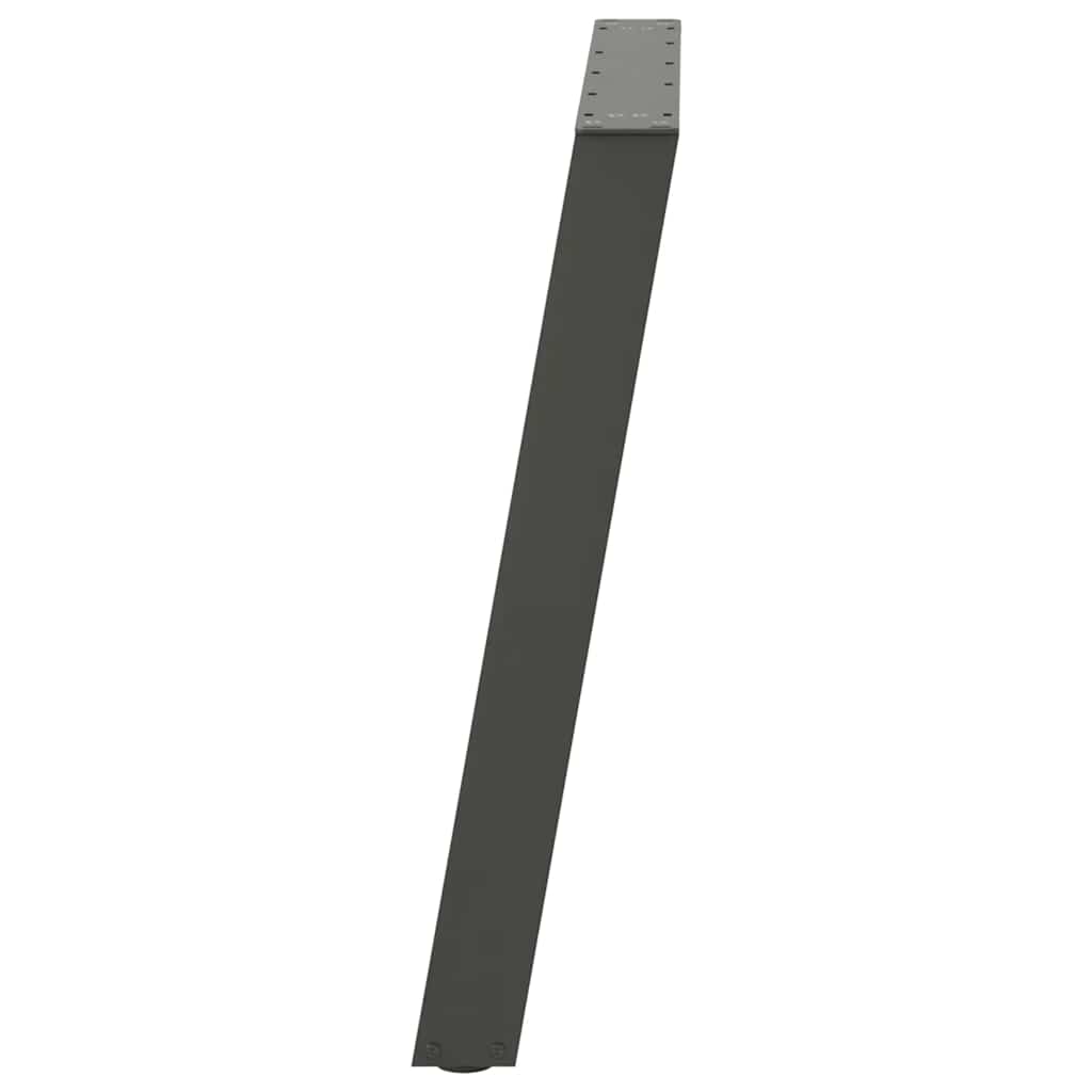 Pieds de table à manger en U 2 pièces Anthracite 80 x (72-73) cm Acier - XIOS
