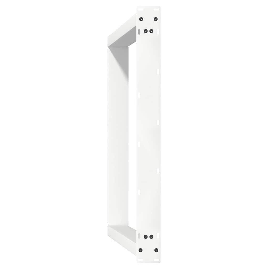 Pieds de table à manger en U 2 pièces Blanc 90 x (72-73) cm Acier - XIOS