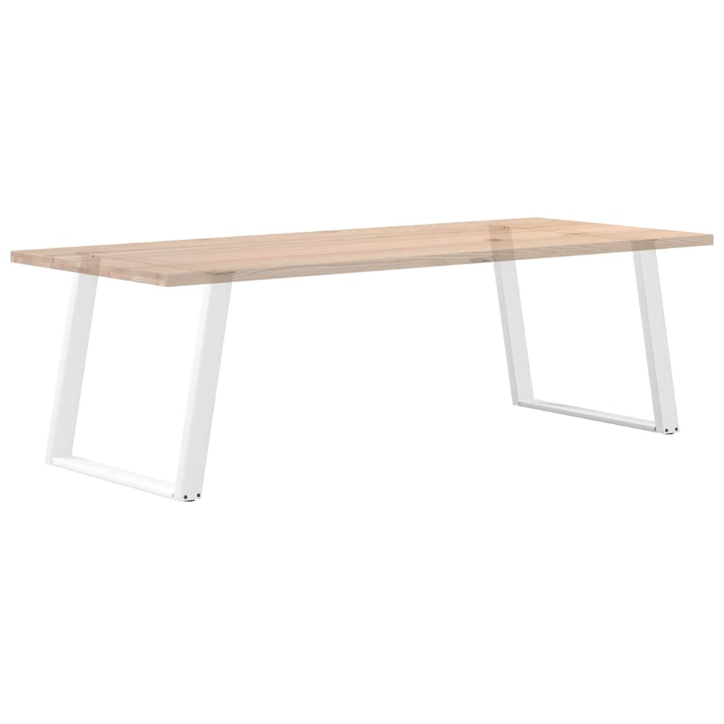 Pieds de table à manger en U 2 pièces Blanc 90 x (72-73) cm Acier - XIOS