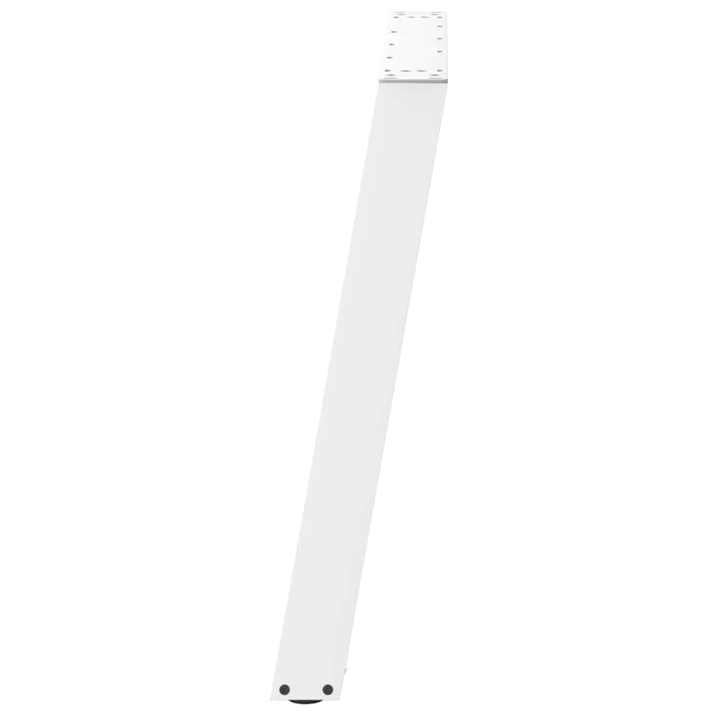 Pieds de table à manger en U 2 pièces Blanc 100 x (72-73) cm Acier - XIOS