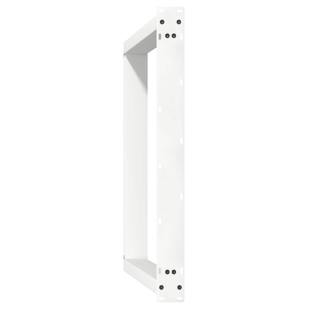 Pieds de table à manger en U 2 pièces Blanc 100 x (72-73) cm Acier - XIOS