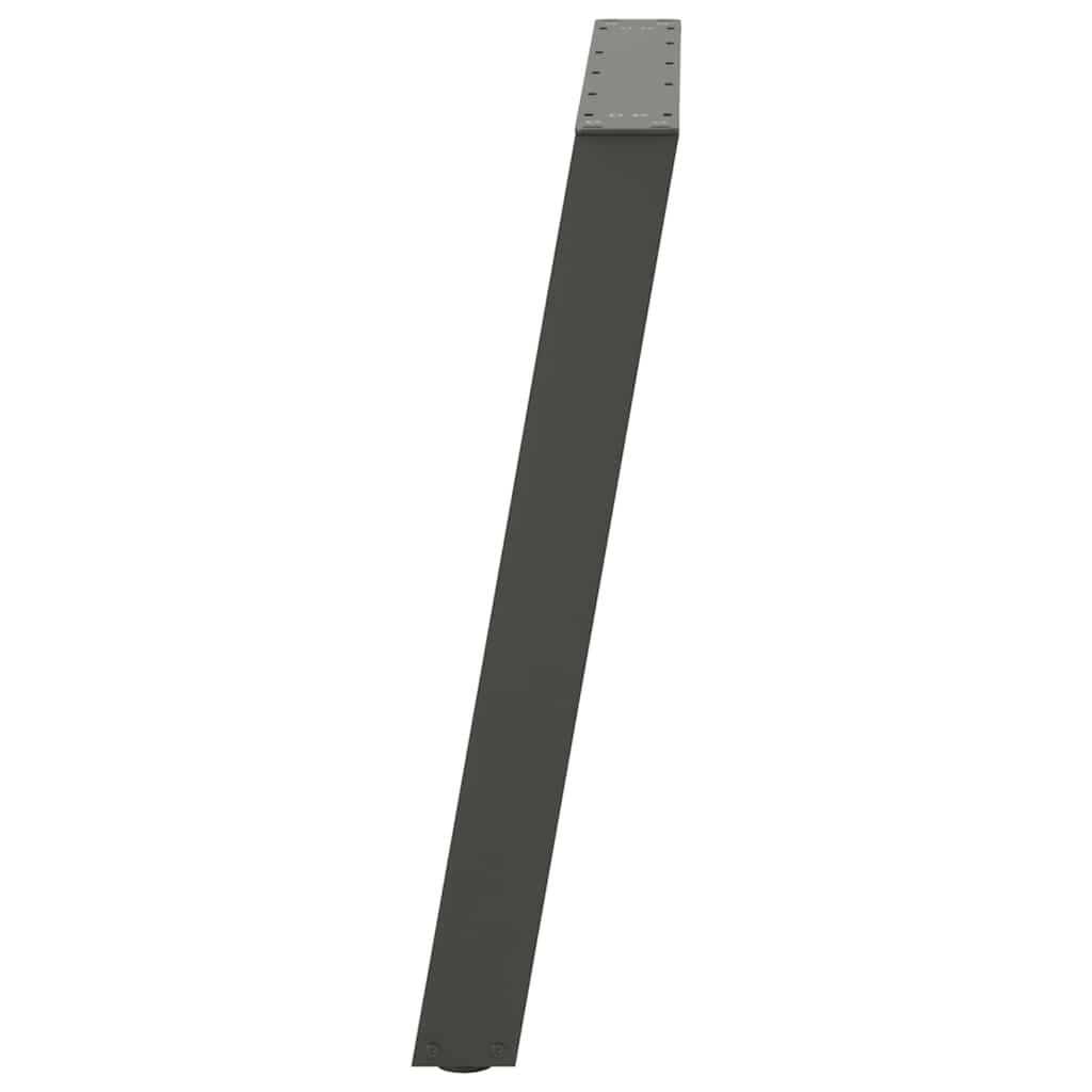 Pieds de table à manger en U 2 pièces Anthracite 100 x (72-73) cm Acier - XIOS