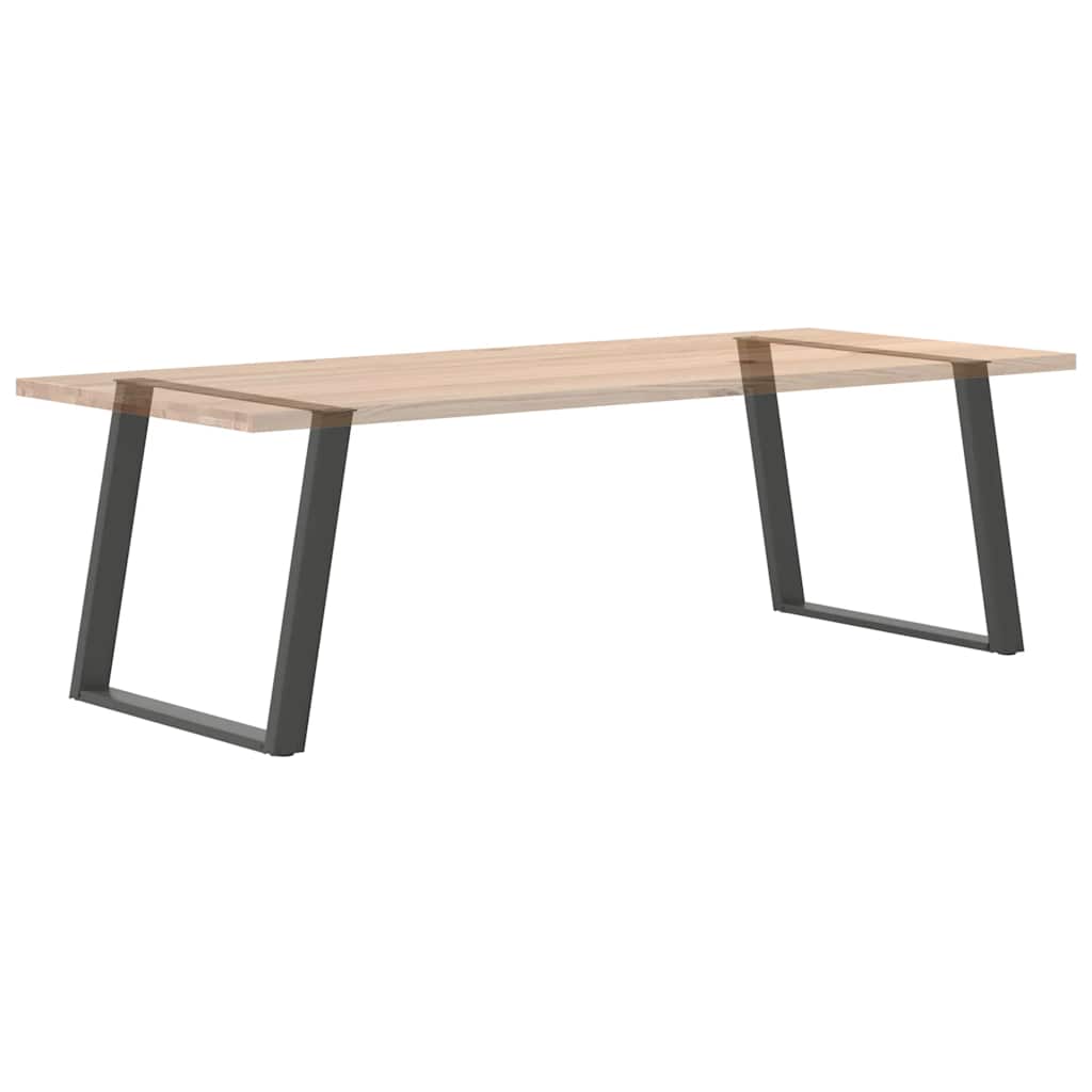 Pieds de table à manger en U 2 pièces Anthracite 100 x (72-73) cm Acier - XIOS