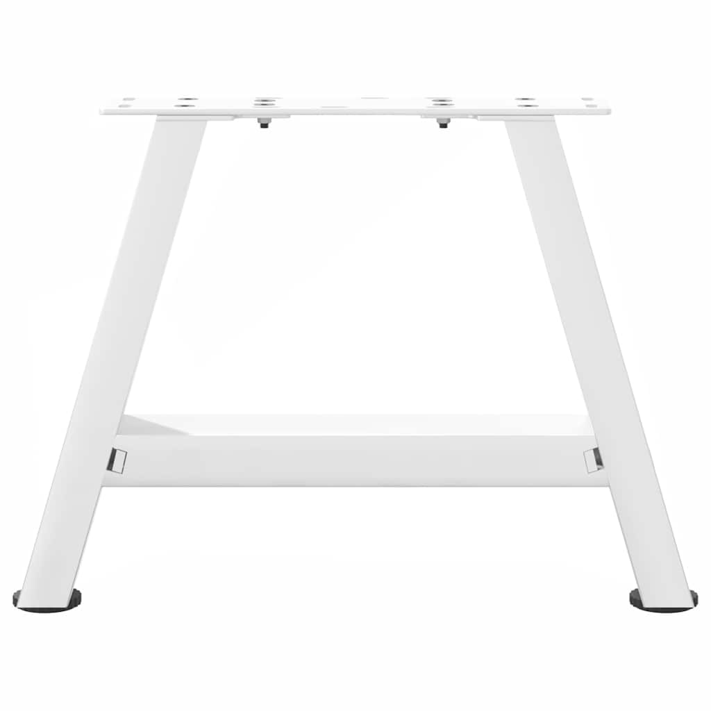 Pieds de table basse en forme de A 2 pièces Blanc 30 x (30-31) cm Acier - XIOS