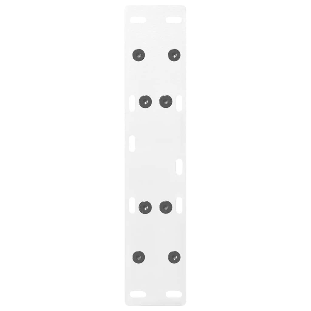 Pieds de table basse en forme de A 2 pièces Blanc 30 x (30-31) cm Acier - XIOS