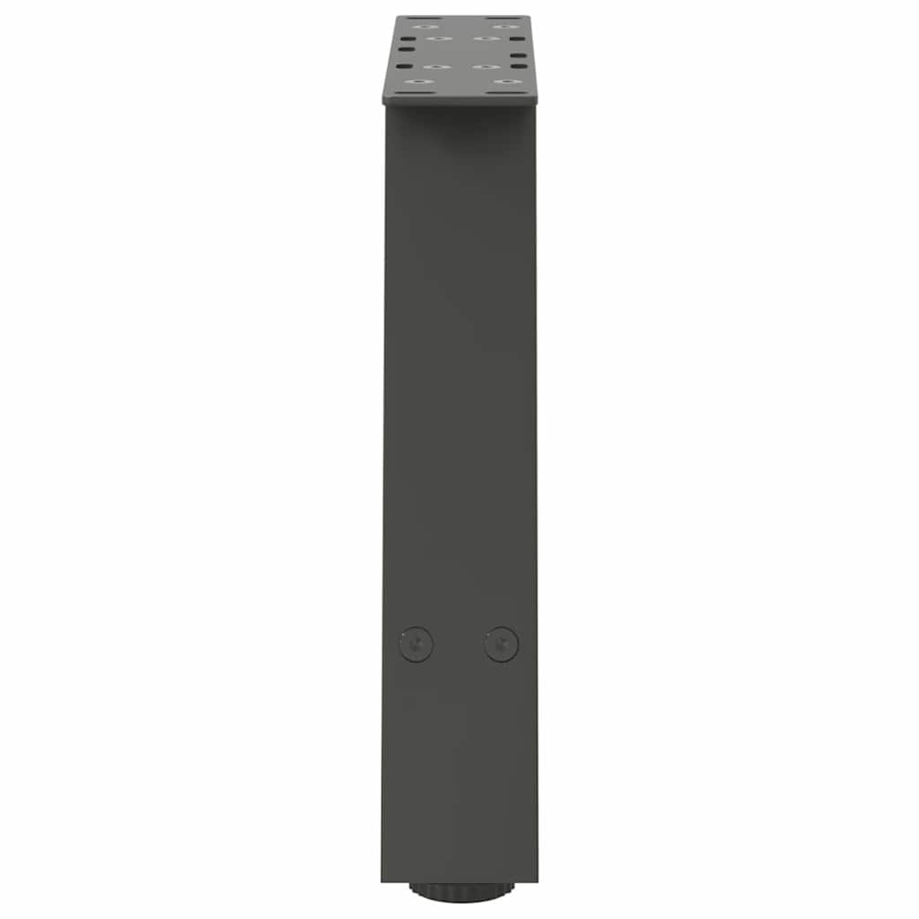 Pieds de table basse en forme de A 2 pièces Anthracite 30 x (30-31) cm Acier - XIOS