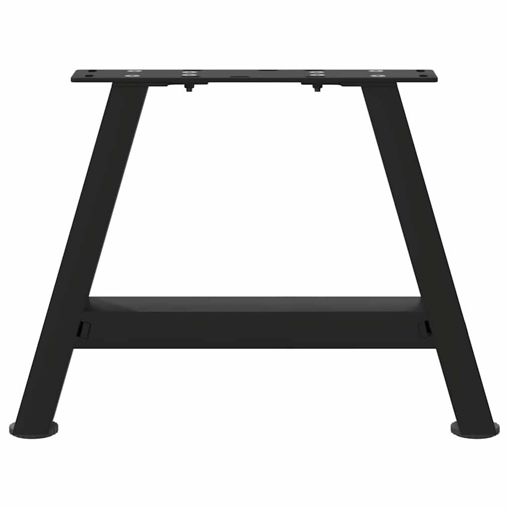 Pieds de table basse en forme de A, 2 pièces, noir, 40 x (30-31) cm, acier - XIOS