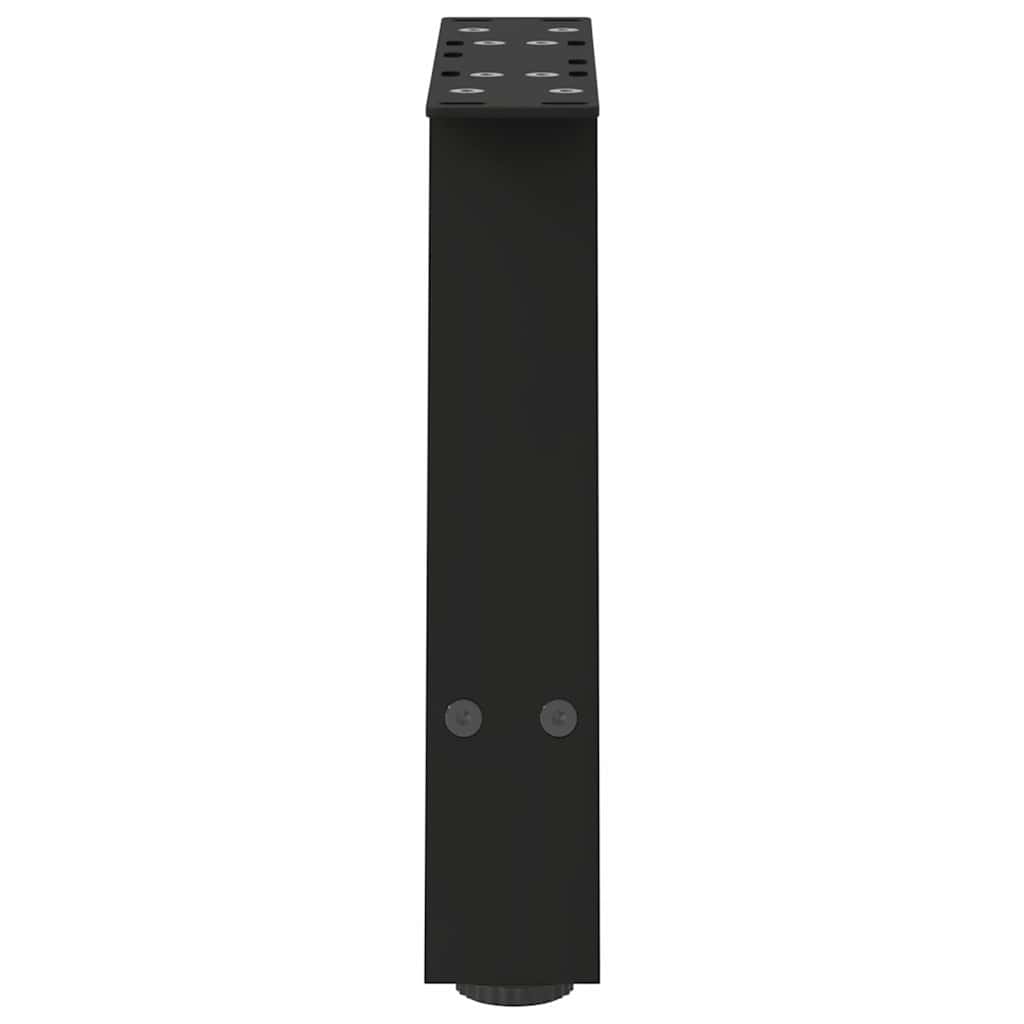 Pieds de table basse en forme de A, 2 pièces, noir, 40 x (30-31) cm, acier - XIOS