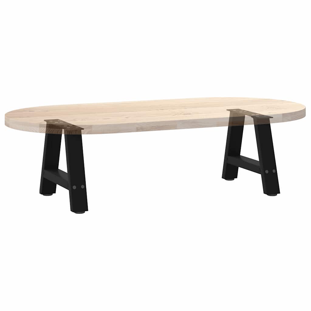 Pieds de table basse en forme de A, 2 pièces, noir, 40 x (30-31) cm, acier - XIOS