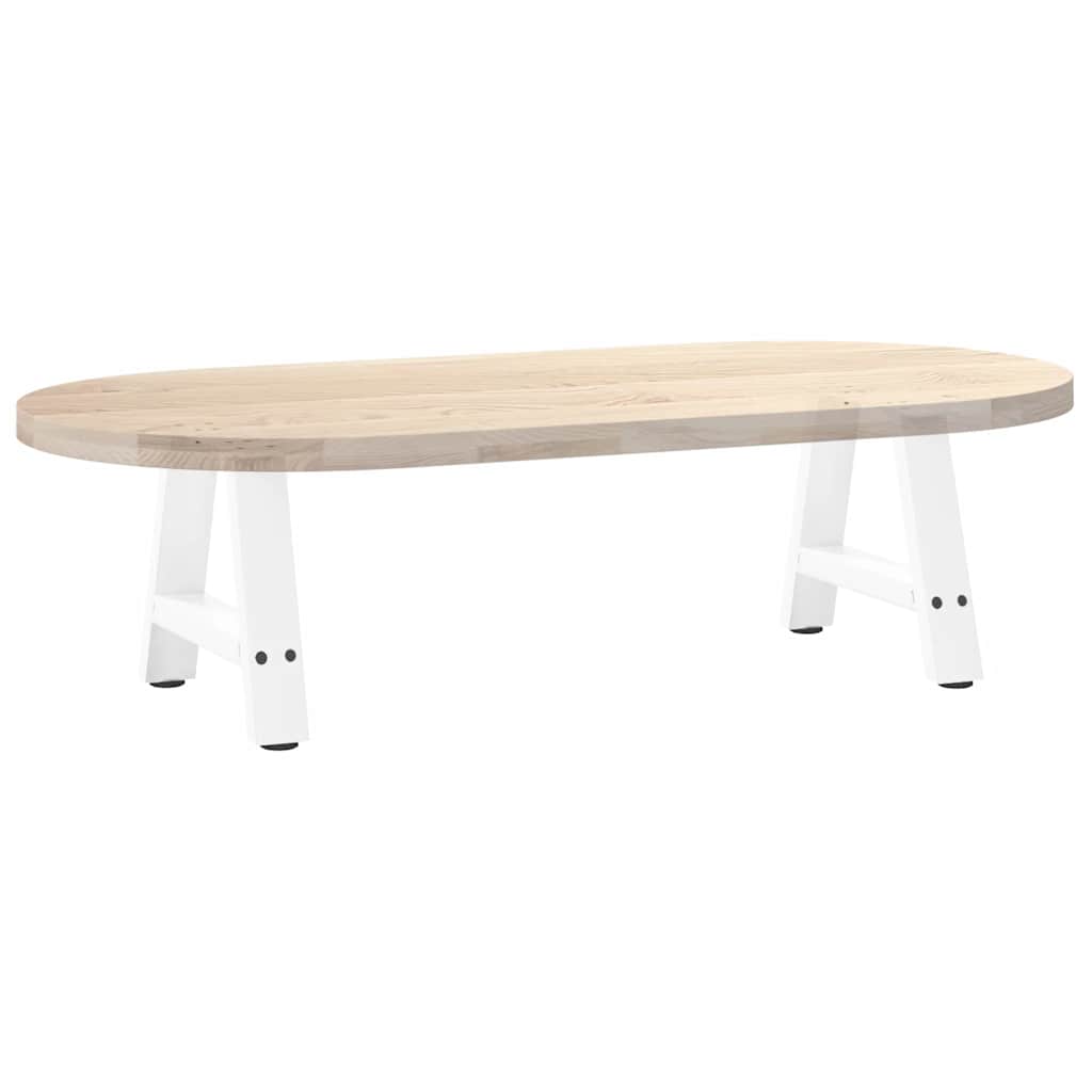 Pieds de table basse en forme de A, 2 pièces, blanc, 40 x (30-31) cm, acier - XIOS