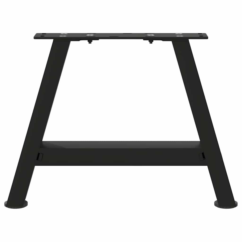 Pieds de table basse en forme de A, 2 pièces, noir, 50 x (30-31) cm, acier - XIOS