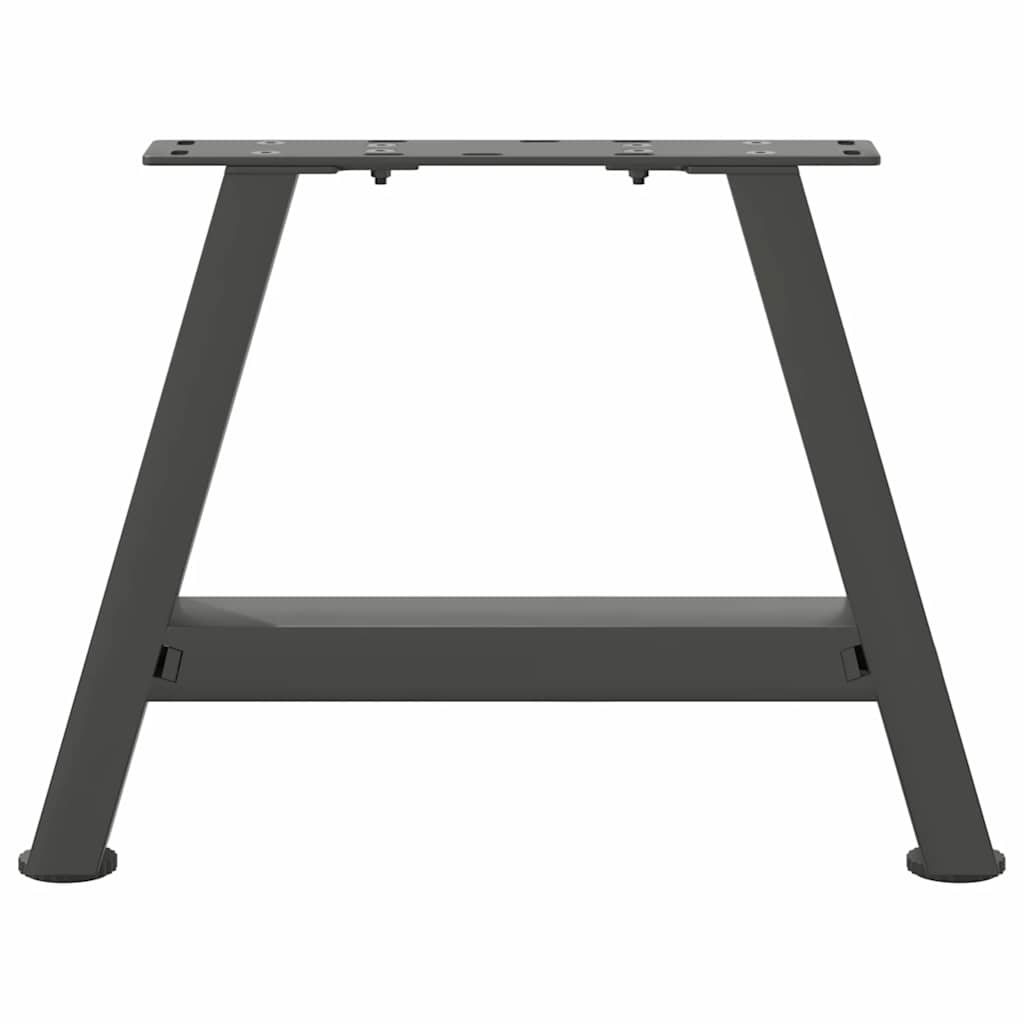 Pieds de table basse en forme de A, 2 pièces, anthracite, 50 x (30-31) cm, acier - XIOS
