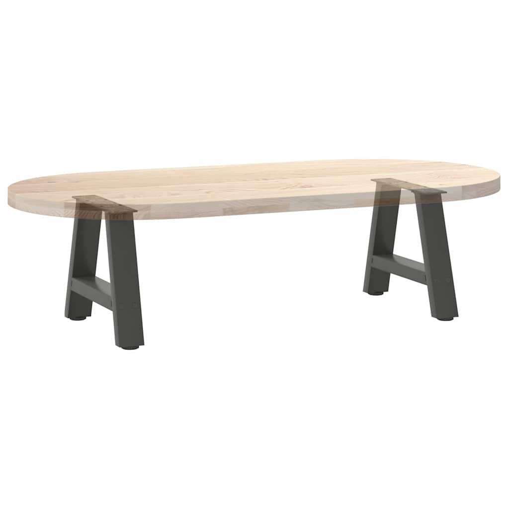 Pieds de table basse en forme de A, 2 pièces, anthracite, 50 x (30-31) cm, acier - XIOS