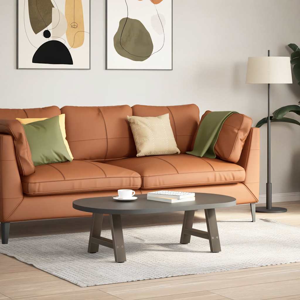 Pieds de table basse en forme de A, 2 pièces, 50 x (30-31) cm, acier - XIOS