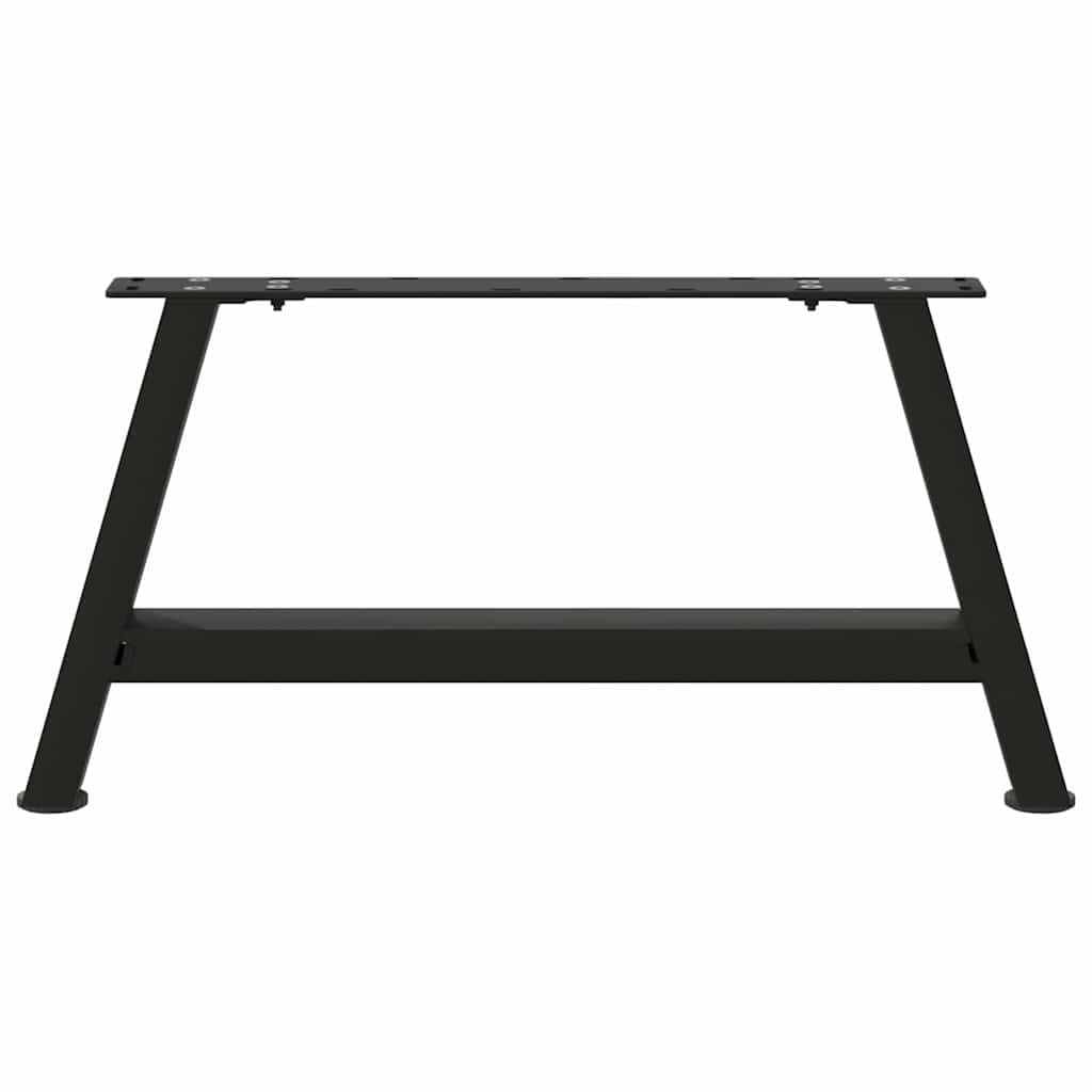 Pieds de table basse en forme de A, 2 pièces, noir, 60 x (30-31) cm, acier - XIOS