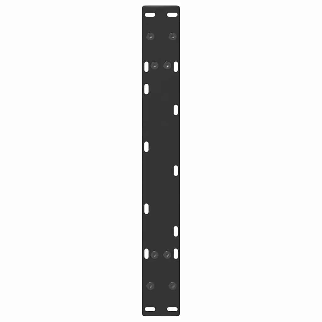 Pieds de table basse en forme de A, 2 pièces, noir, 60 x (30-31) cm, acier - XIOS