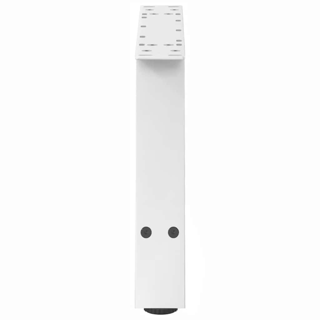 Pieds de table basse en forme de A, 2 pièces, blanc, 60 x (30-31) cm, acier - XIOS