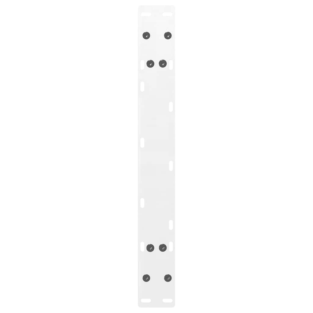 Pieds de table basse en forme de A, 2 pièces, blanc, 60 x (30-31) cm, acier - XIOS