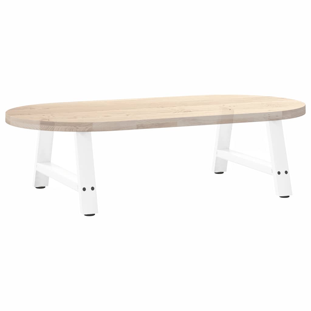 Pieds de table basse en forme de A, 2 pièces, blanc, 60 x (30-31) cm, acier - XIOS