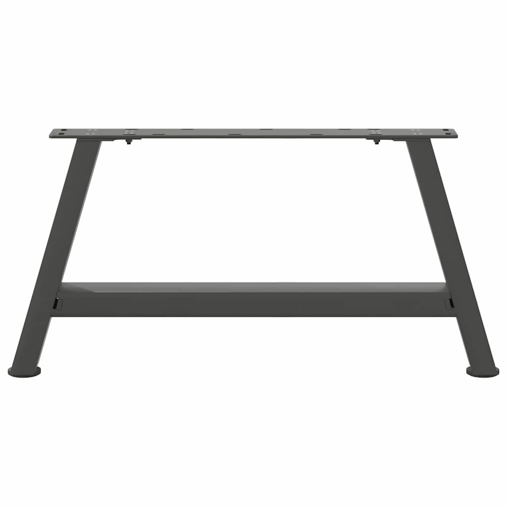 Pieds de table basse en forme de A, 2 pièces, anthracite, 60 x (30-31) cm, acier - XIOS