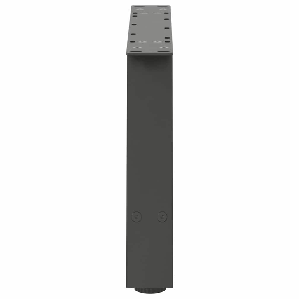 Pieds de table basse en forme de A, 2 pièces, anthracite, 60 x (30-31) cm, acier - XIOS