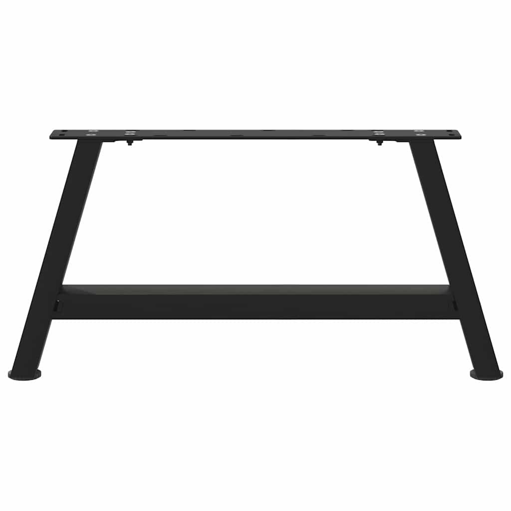 Pieds de table basse en forme de A, 2 pièces, noir, 70 x (30-31) cm, acier - XIOS