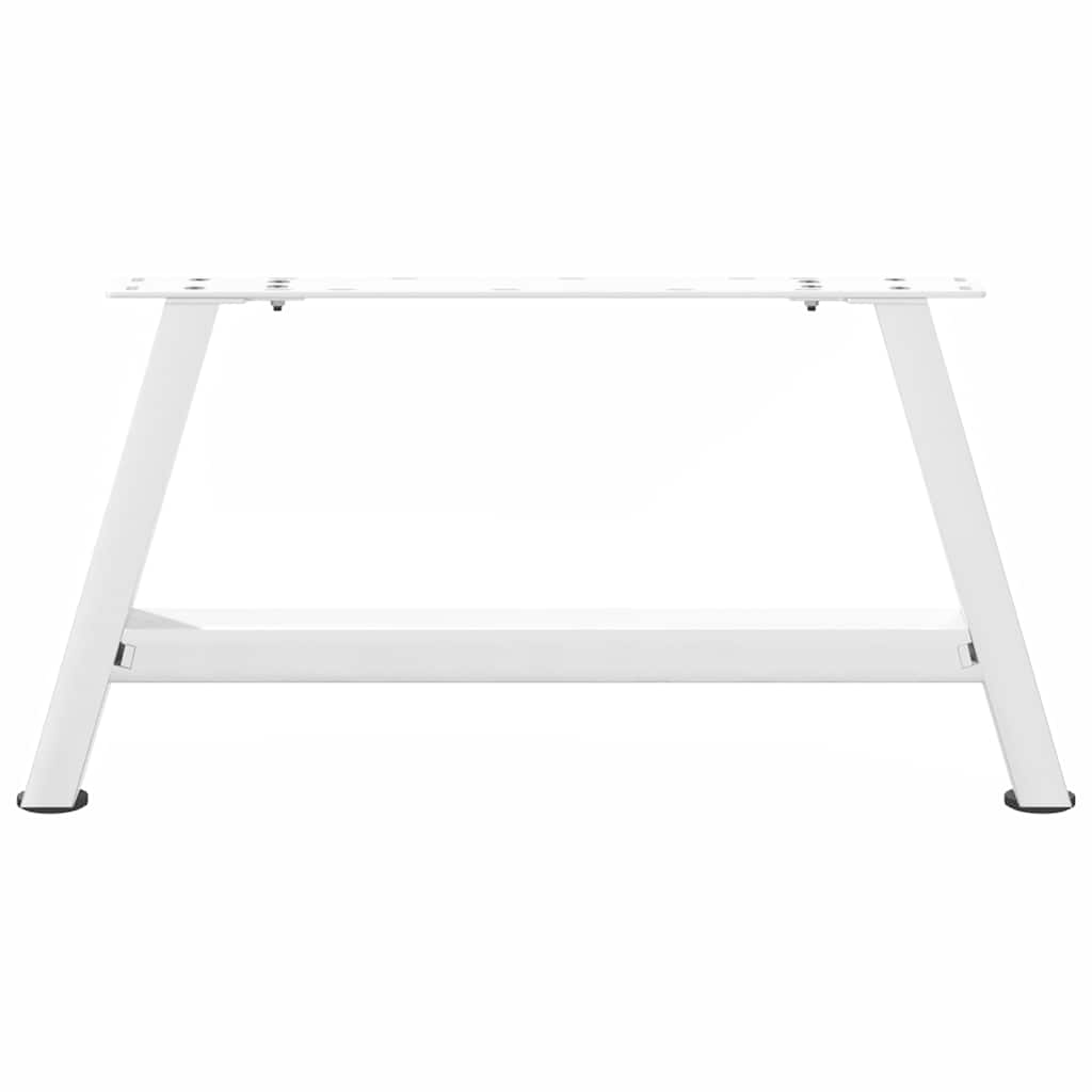 Pieds de table basse en forme de A, 2 pièces, blanc, 70 x (30-31) cm, acier - XIOS