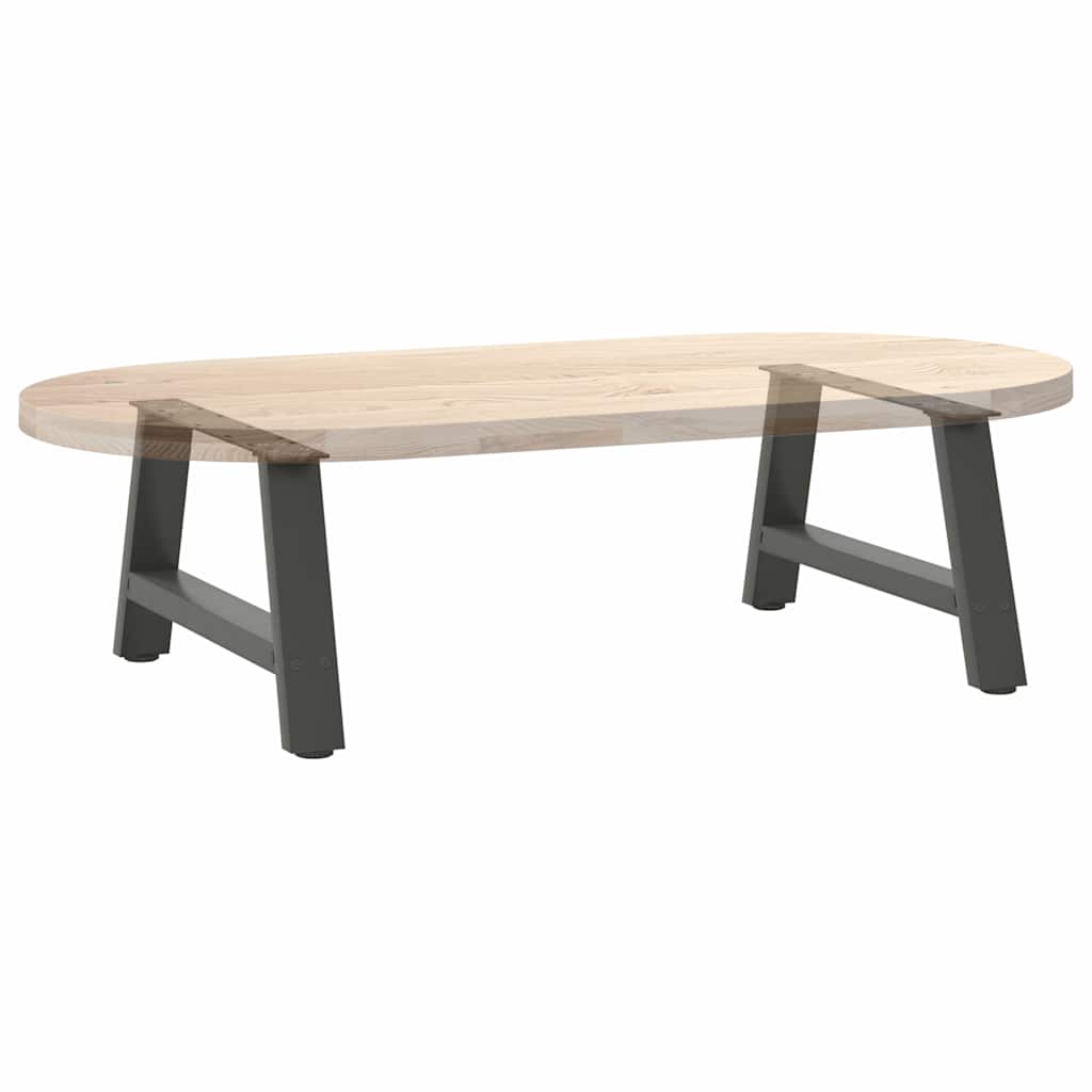 Pieds de table basse en forme de A 2 pièces Anthracite 70 x (30-31) cm Acier - XIOS