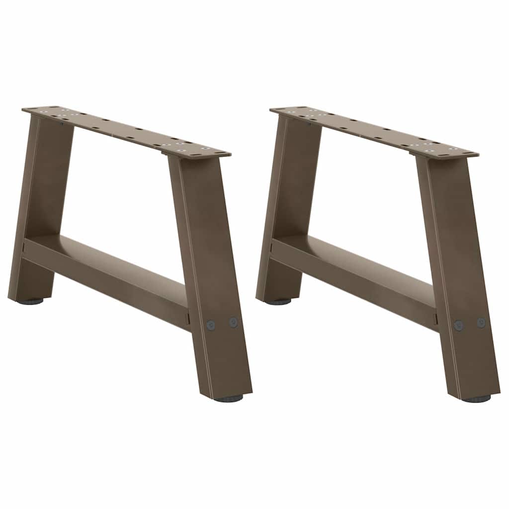 Pieds de table basse en forme de A, 2 pièces, 70 x (30-31) cm, acier - XIOS