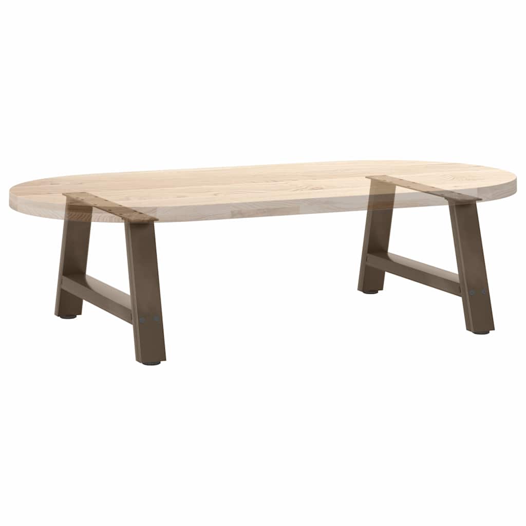 Pieds de table basse en forme de A, 2 pièces, 70 x (30-31) cm, acier - XIOS