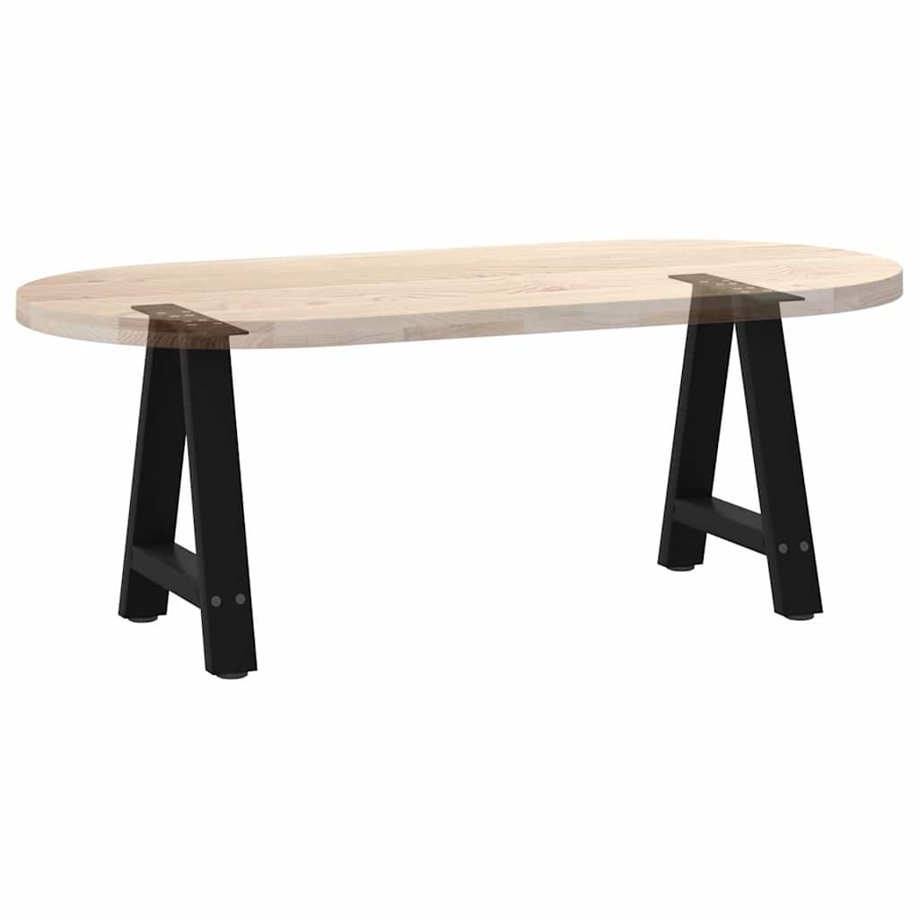 Pieds de table basse en forme de A 2 pièces Noir 38 x (42-43) cm Acier - XIOS