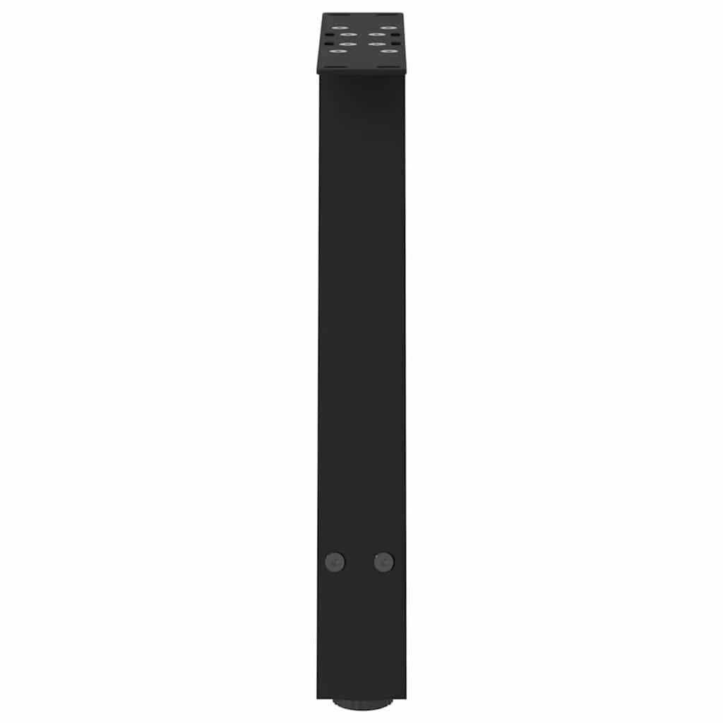 Pieds de table basse en forme de A, 2 pièces, noir, 50 x (42-43) cm, acier - XIOS