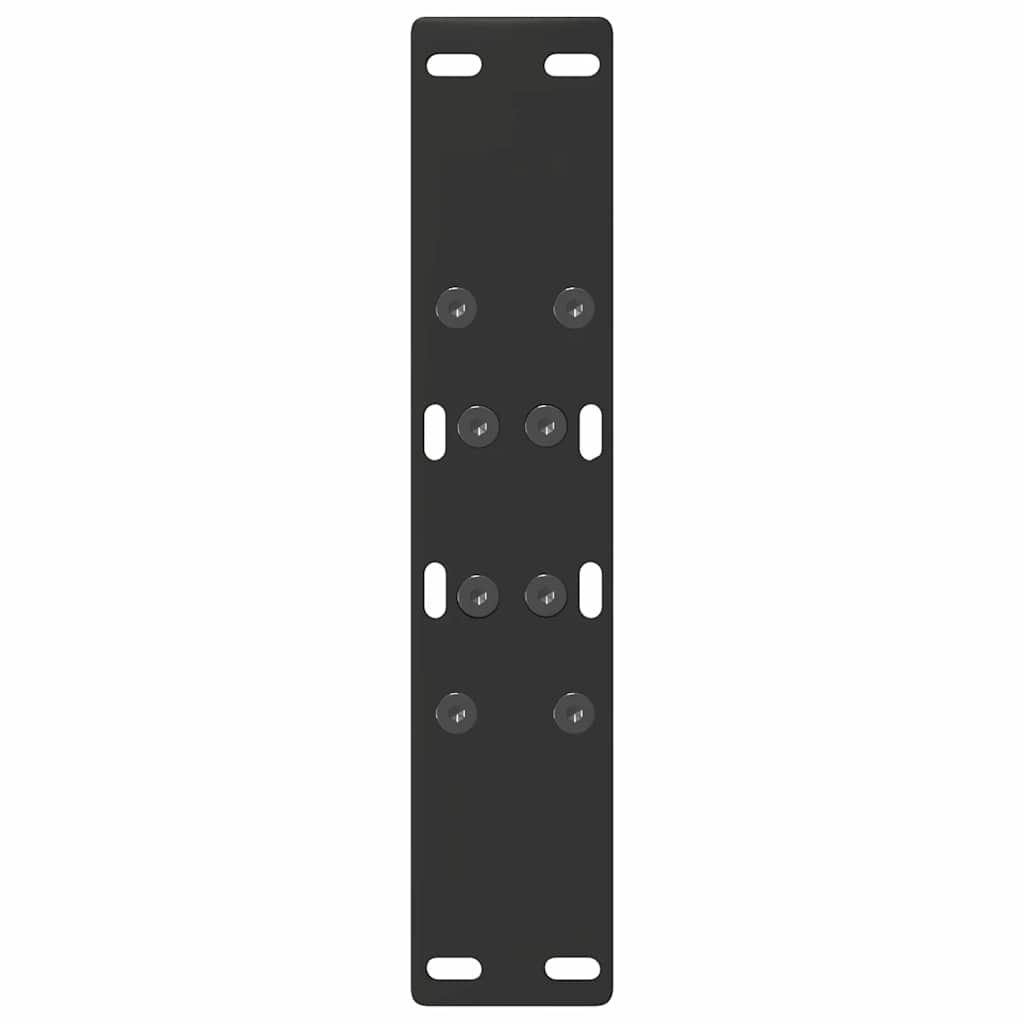 Pieds de table basse en forme de A, 2 pièces, noir, 50 x (42-43) cm, acier - XIOS