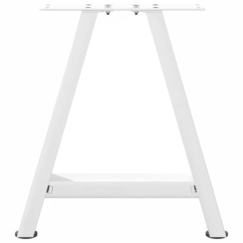Pieds de table basse en forme de A, 2 pièces, blanc, 50 x (42-43) cm, acier - XIOS