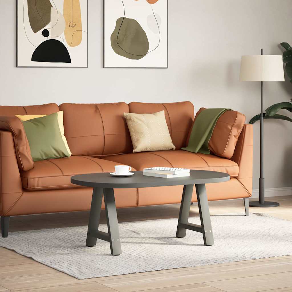 Pieds de table basse en forme de A 2 pièces Anthracite 50 x (42-43) cm Acier - XIOS