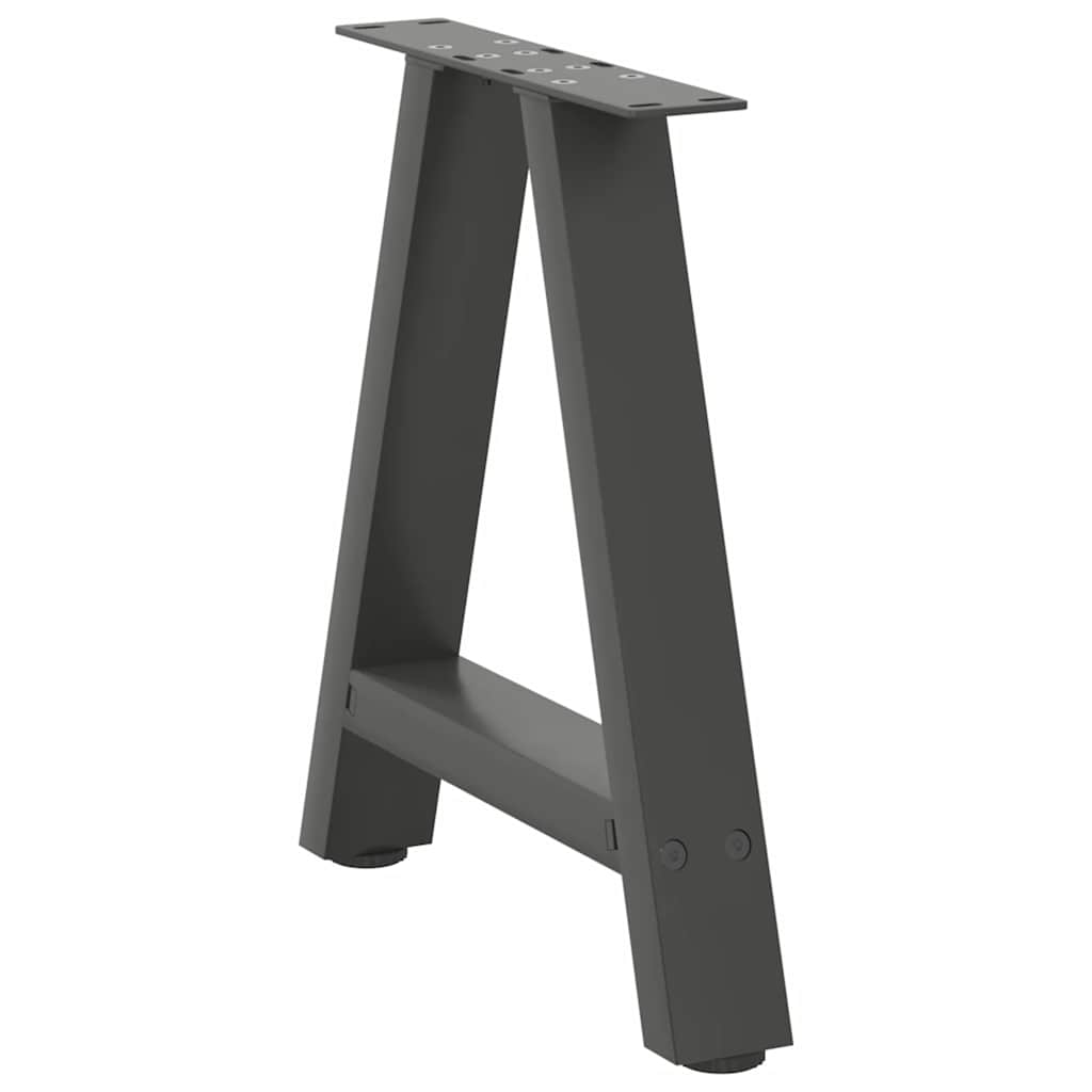 Pieds de table basse en forme de A 2 pièces Anthracite 50 x (42-43) cm Acier - XIOS
