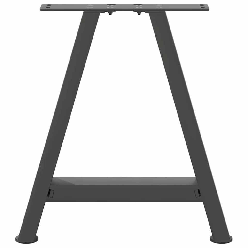 Pieds de table basse en forme de A 2 pièces Anthracite 50 x (42-43) cm Acier - XIOS