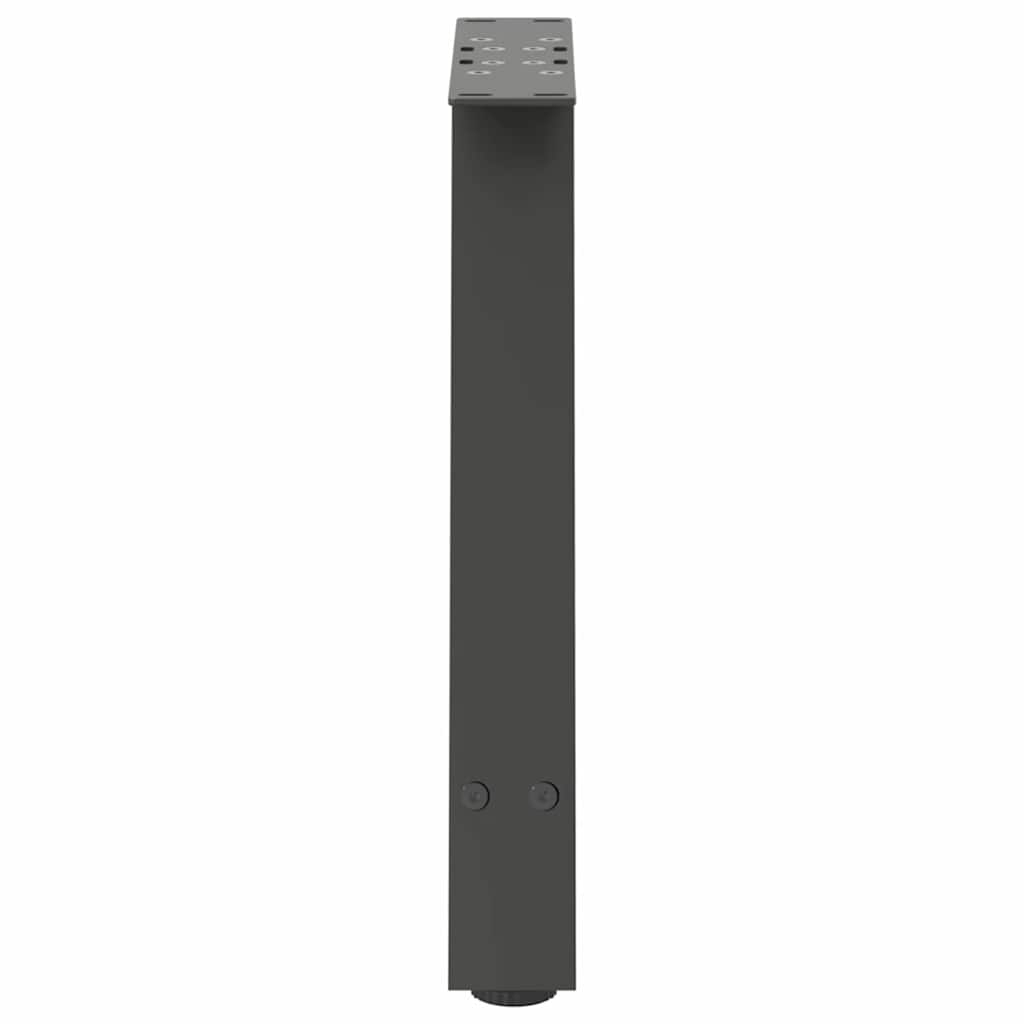 Pieds de table basse en forme de A 2 pièces Anthracite 50 x (42-43) cm Acier - XIOS