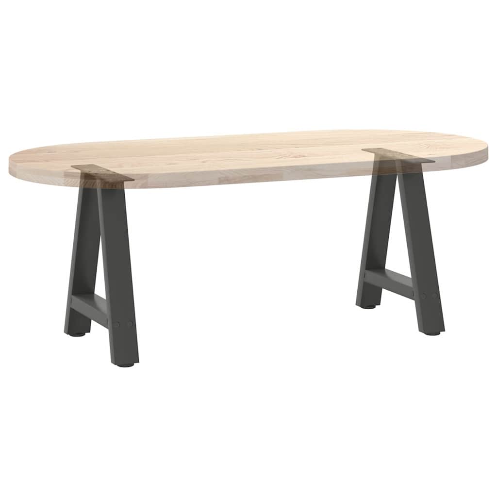 Pieds de table basse en forme de A 2 pièces Anthracite 50 x (42-43) cm Acier - XIOS