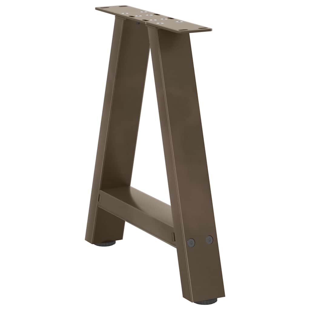 Pieds de table basse en forme de A, 2 pièces, 50 x (42-43) cm, acier - XIOS