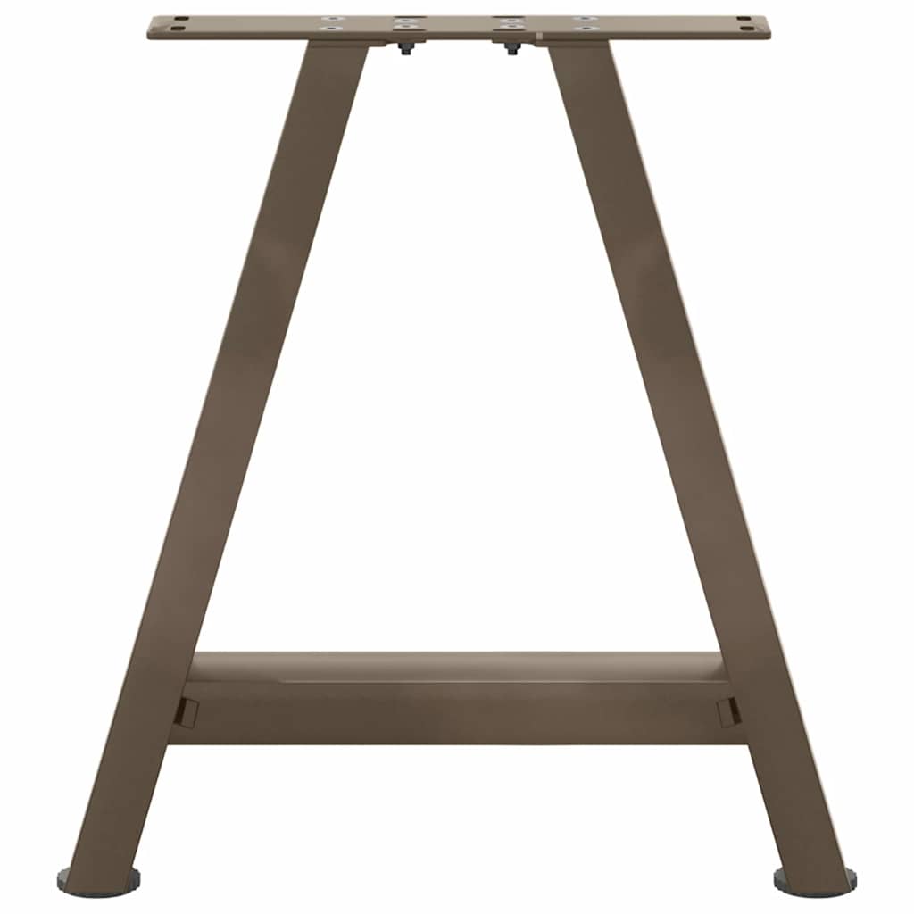 Pieds de table basse en forme de A, 2 pièces, 50 x (42-43) cm, acier - XIOS