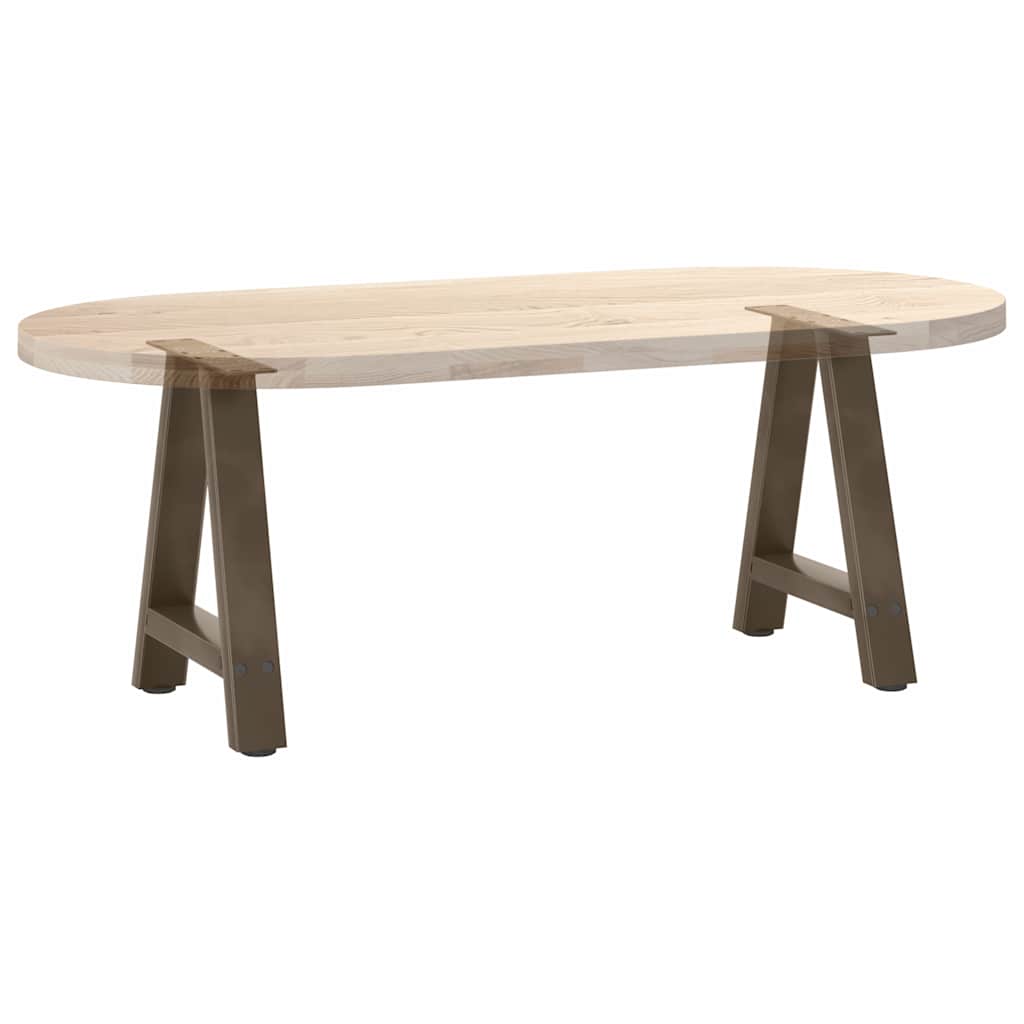 Pieds de table basse en forme de A, 2 pièces, 50 x (42-43) cm, acier - XIOS