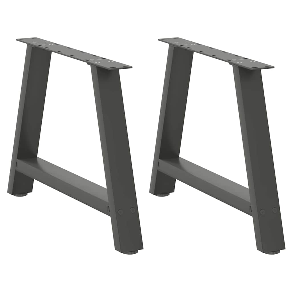 Pieds de table basse en forme de A 2 pièces Anthracite 60 x (42-43) cm Acier - XIOS