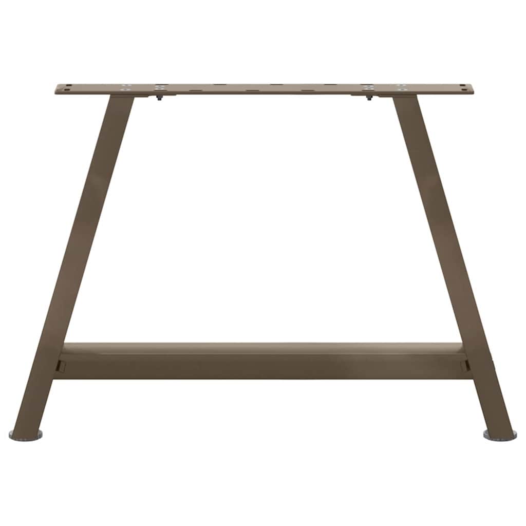 Pieds de table basse en forme de A, 2 pièces, 60 x (42-43) cm, acier - XIOS